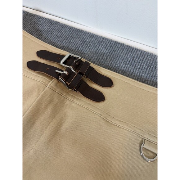 Lauren Ralph Lauren Skirt Green Tag Khaki Size 8 Womens EUC Buckles - Picture 2 of 8